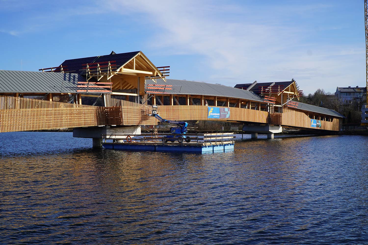 Größte Holzbaubrücke Oberösterreichs 